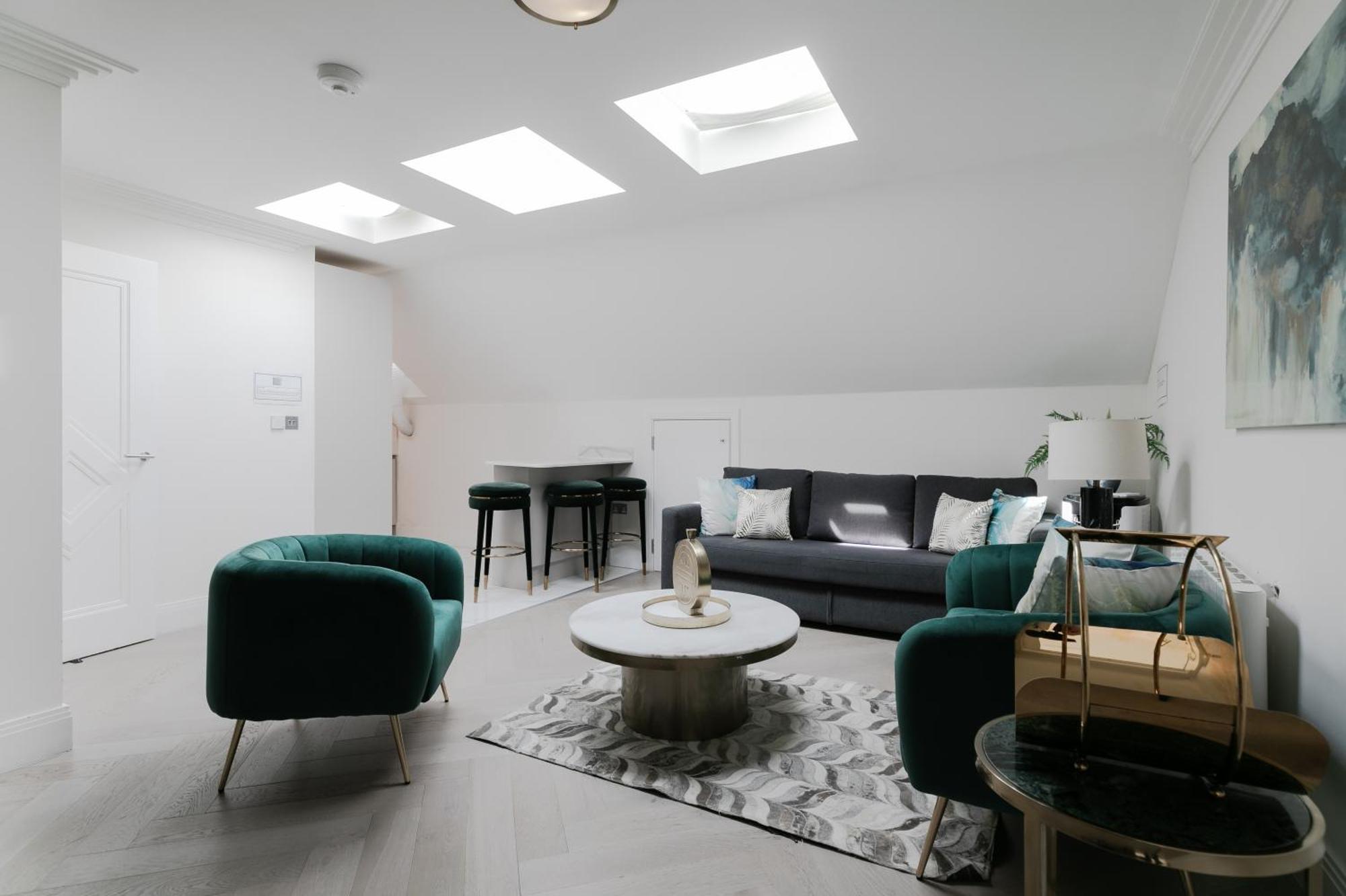 Modern Apartments Near Harrods And The Science Museum لندن الغرفة الصورة